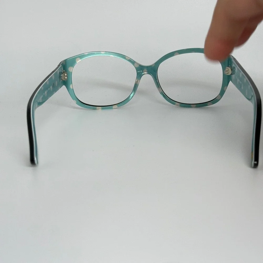 Juicy Couture JU 551/S 0086 Tortoise Teal Polka Dot Eyeglasses 54-16-130 21808‎